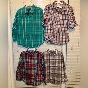 Lot of 4 button down shirts- boys size 4T.